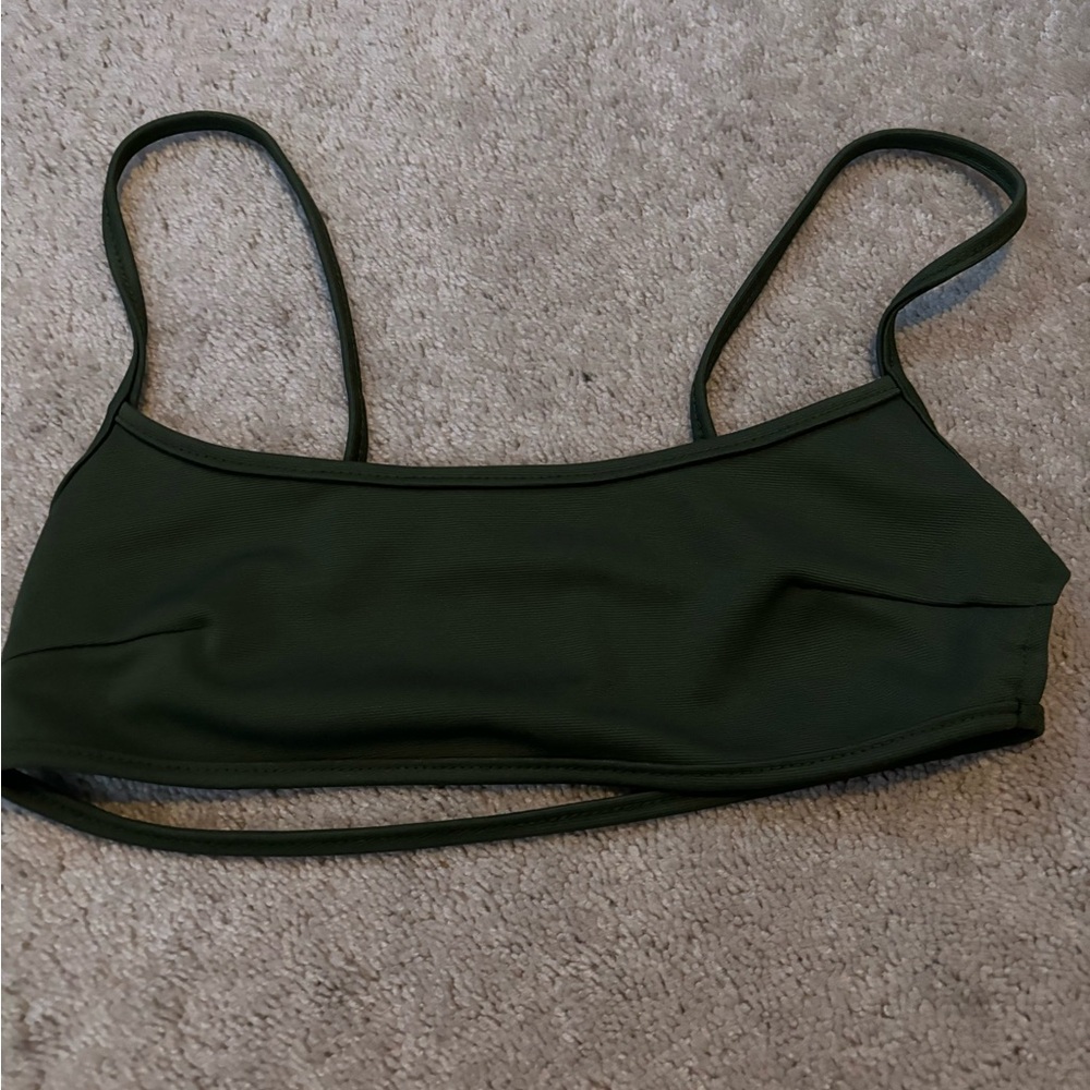 green tank top